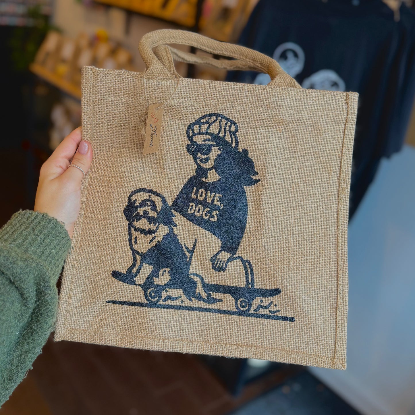 The Dog Grocer Reusable Hessian Bag