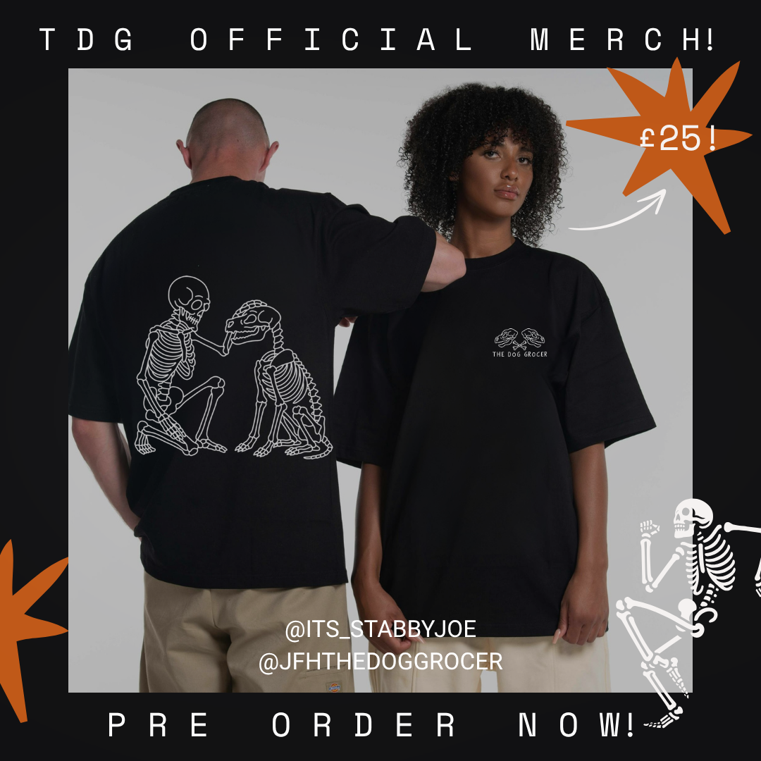 The Dog Grocer Human & Hound Skeletal T-shirt
