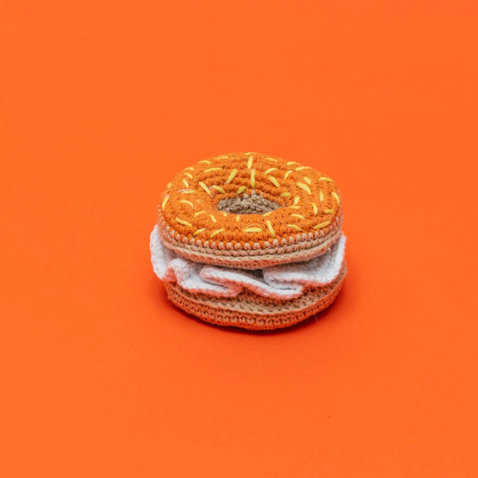 Cotton Crochet Cream Cheese Bagel