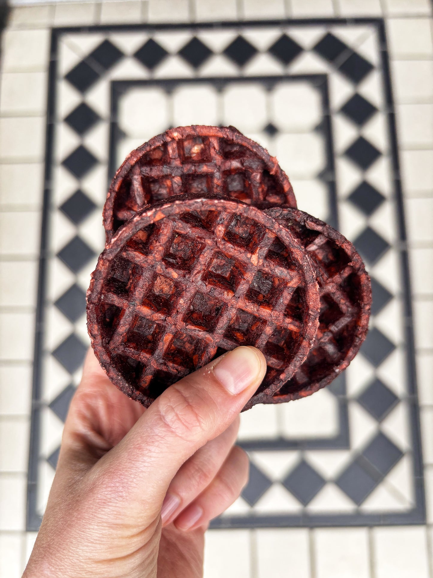 Camel collage waffle