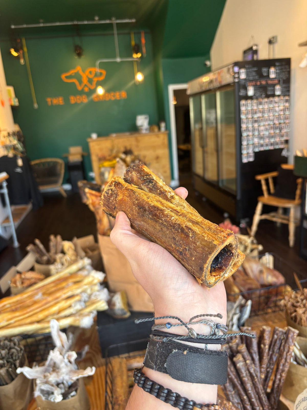 Ostrich Marrow Bone with Liver