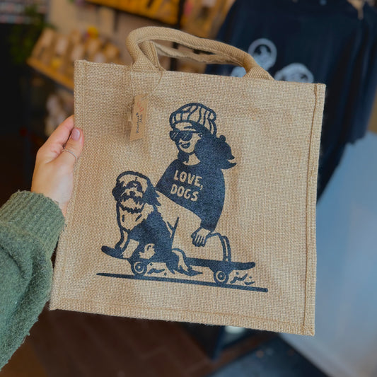The Dog Grocer Reusable Hessian Bag