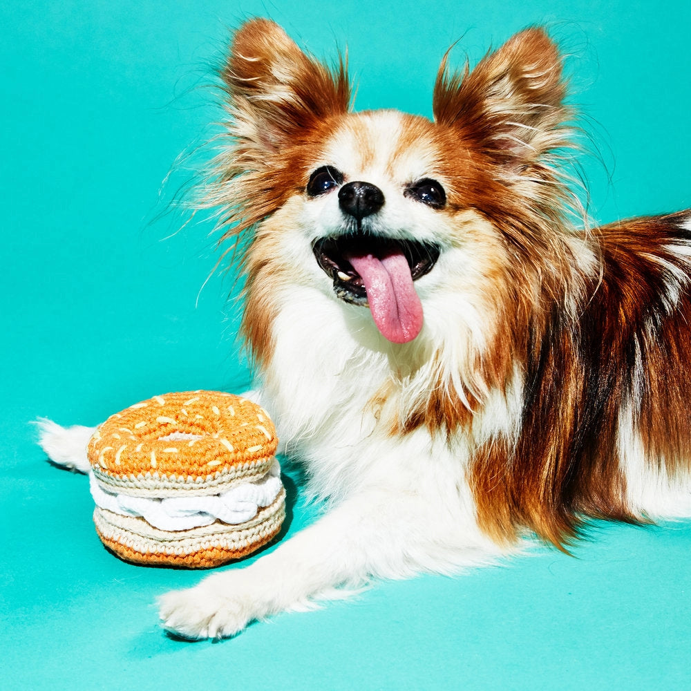 Cotton Crochet Cream Cheese Bagel